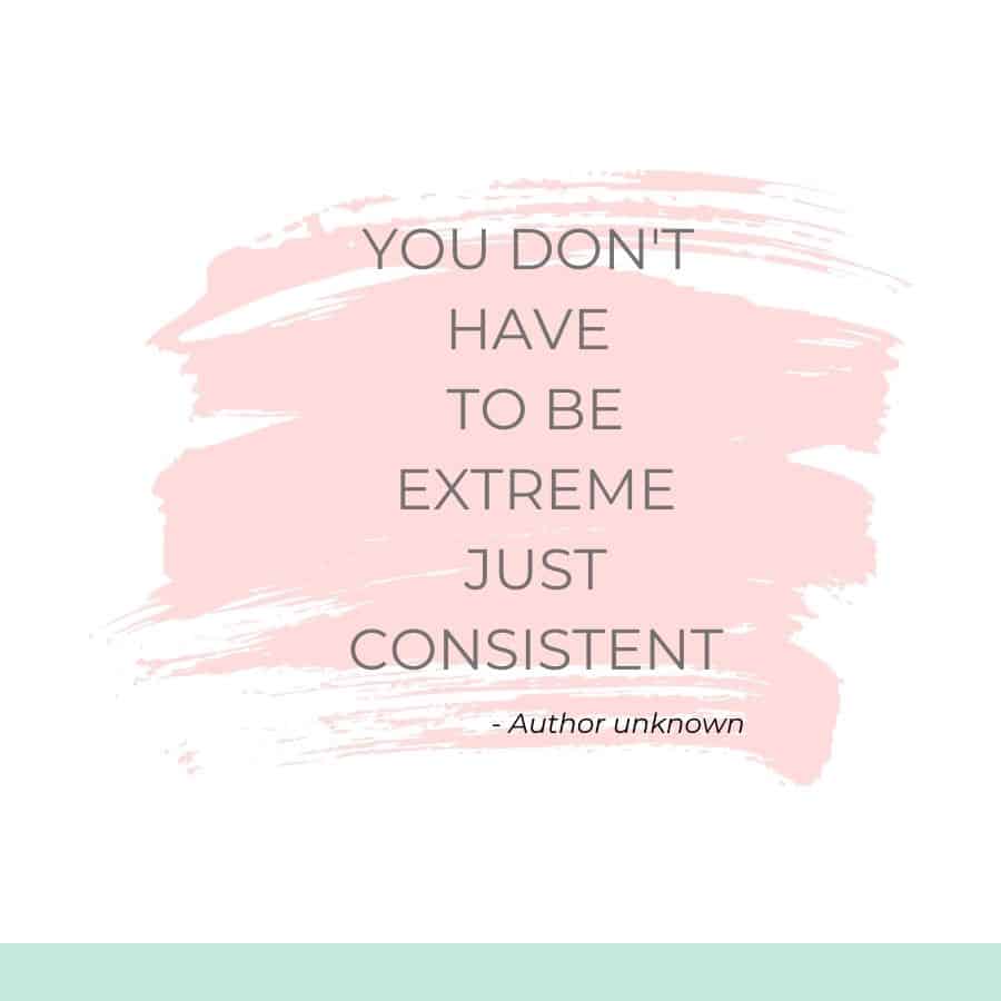 consistency is the key to weight loss success