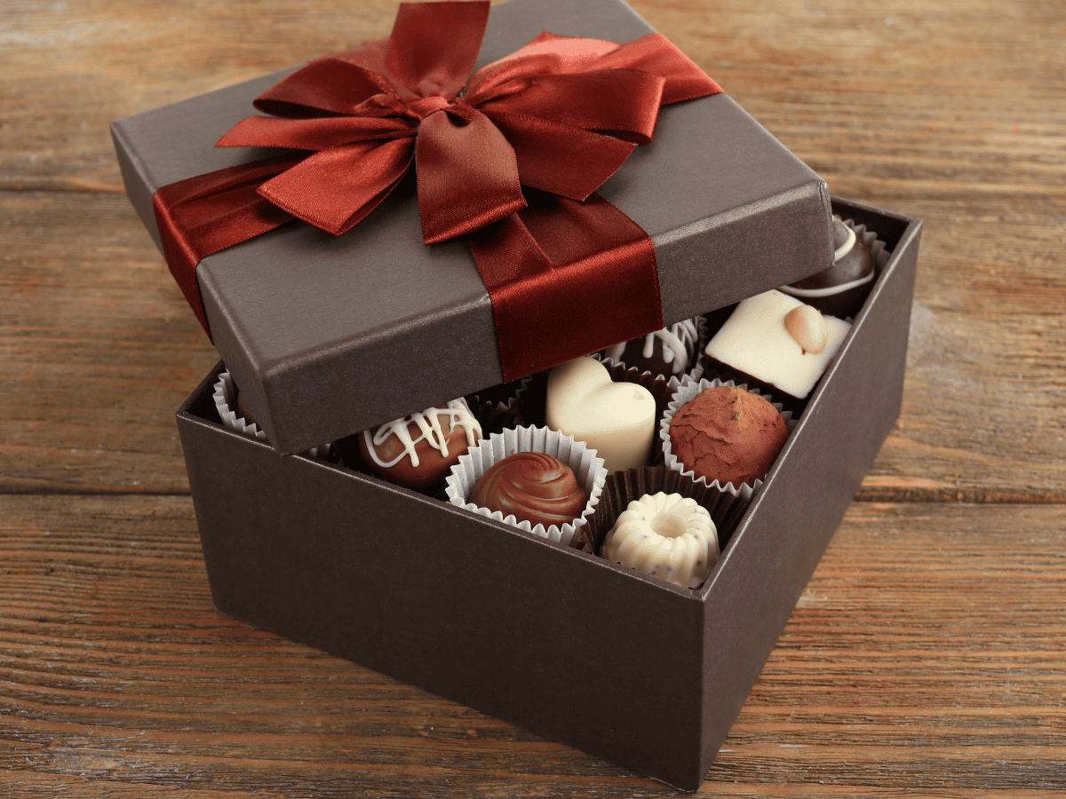 Gift box of chocolates