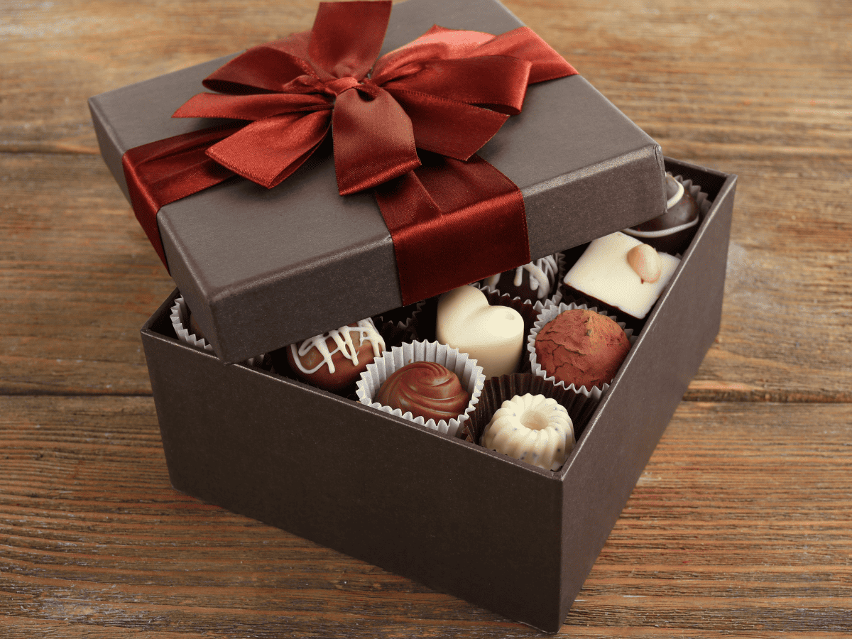 Gift box of chocolates Gift box of chocolates