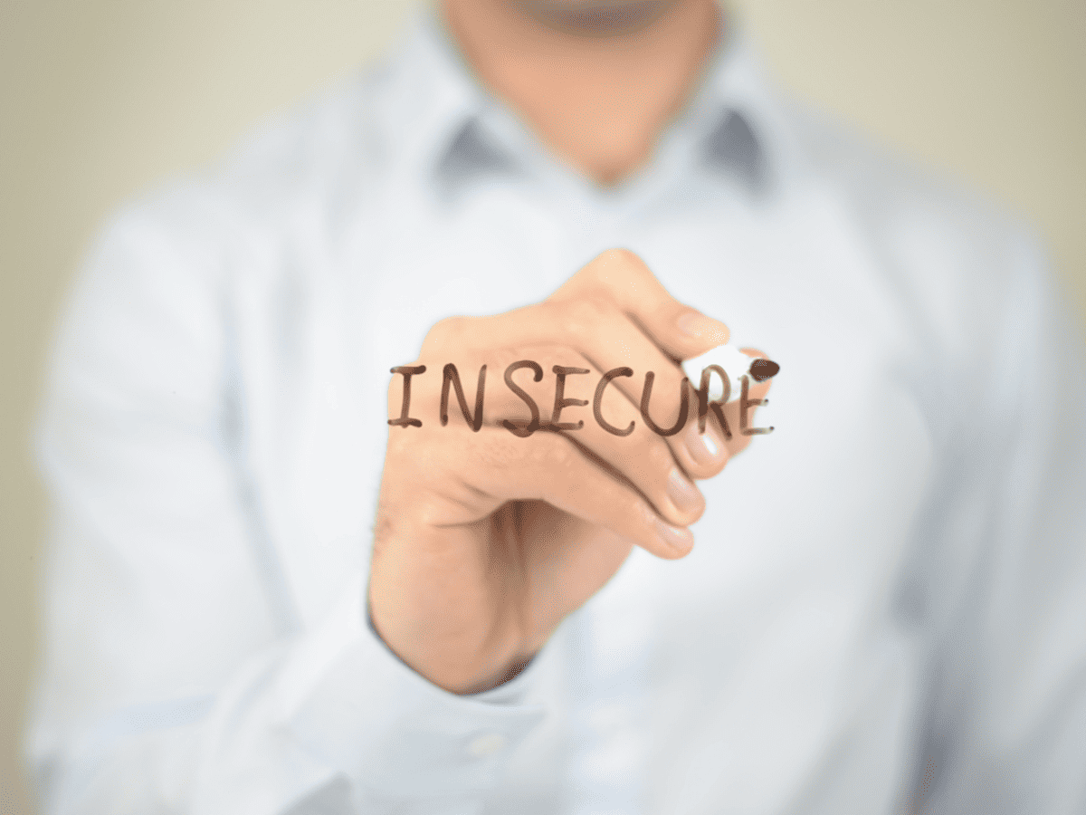 husband insecure over his own weight