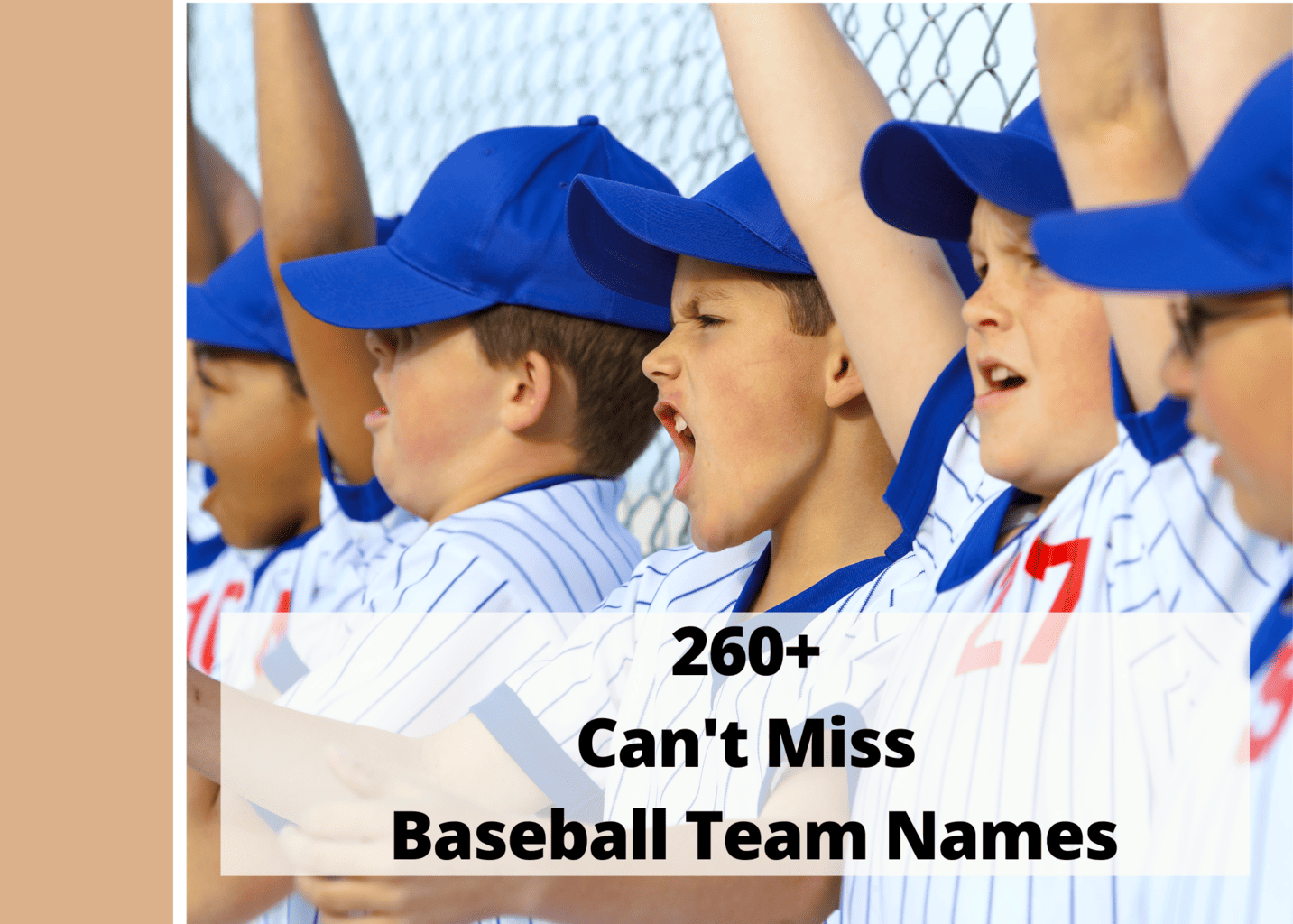 260+ Can't Miss Baseball Team Names