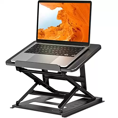HUANUO Adjustable Laptop Stand for Desk, Adjustable Height Laptop Riser