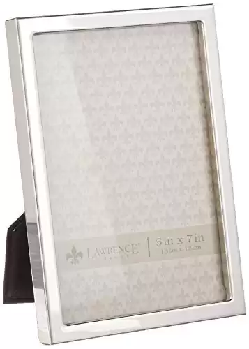 Lawrence Frames 710657 Silver Standard Metal Picture Frame, 5 by 7-Inch, Silver