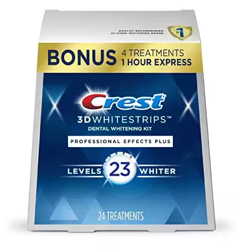 Crest 3D Whitestrips, Professional Effects, Teeth Whitening Strip Kit, 44 Strips (22 Count Pack)