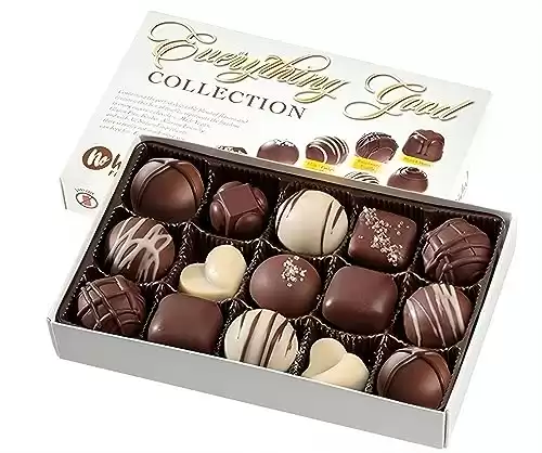 Vegan, Plant Based, Gluten Free Gourmet Chocolates | Everything Good Truffle Collection (15 Pieces) | Dairy Free, Nut Free, Peanut Free, Soy Free | Allergy Friendly Gifts | By No Whey! Foods