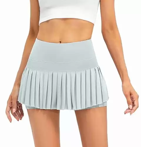 Raroauf Women Tennis Skirt Pleated Golf Skirts with Pockets Workout Sports Running Athletic Skort Mini