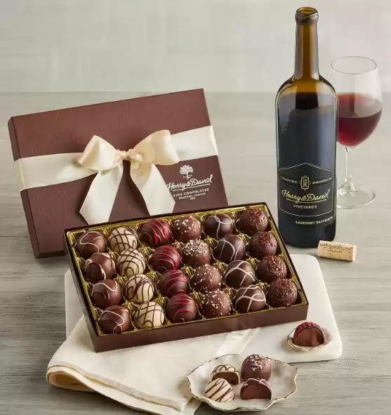 Red Wine and Truffles Gift Set