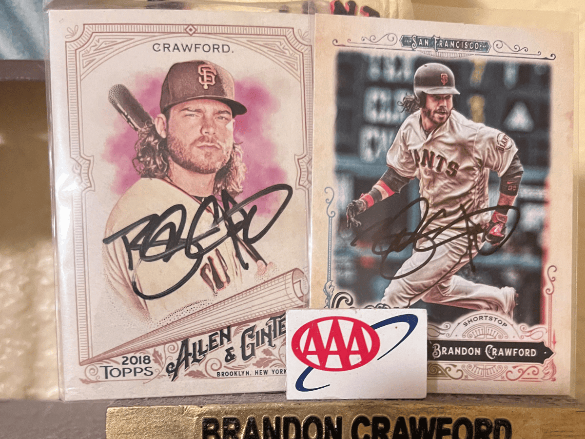 signed crawford baseball cards