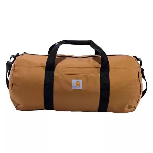 Carhartt Trade Series 2-in-1 Packable Duffel with Utility Pouch, Carhartt Brown, Medium (21.5-Inch)