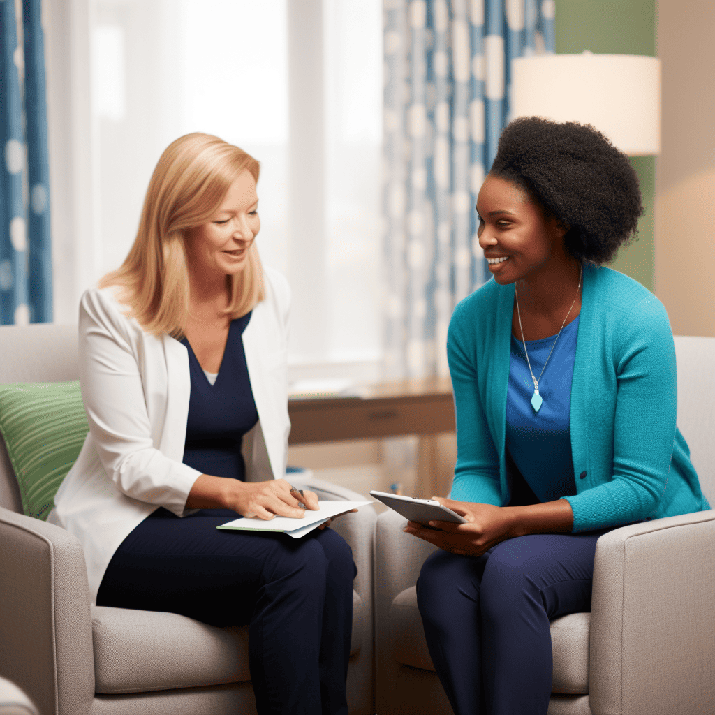 woman discussing semaglutide with doctor