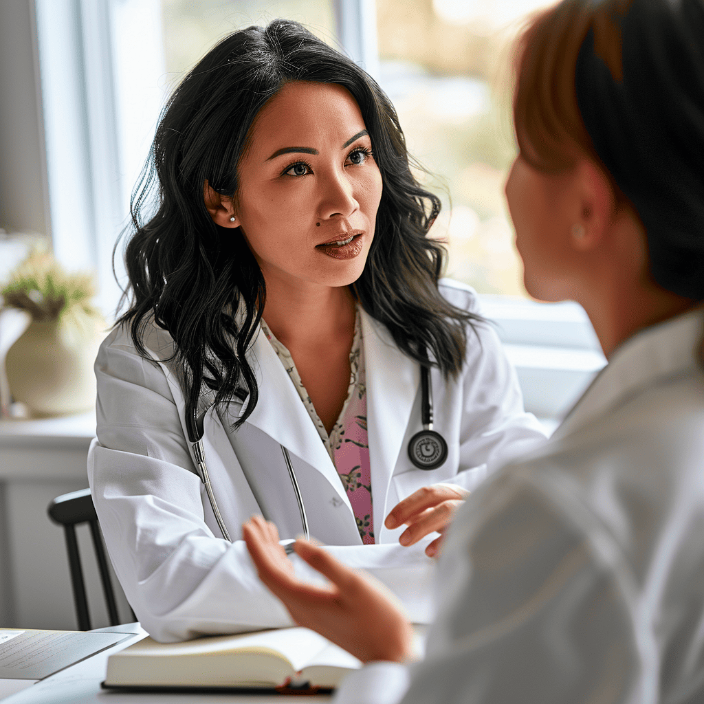 doctor consulting patient on semaglutide