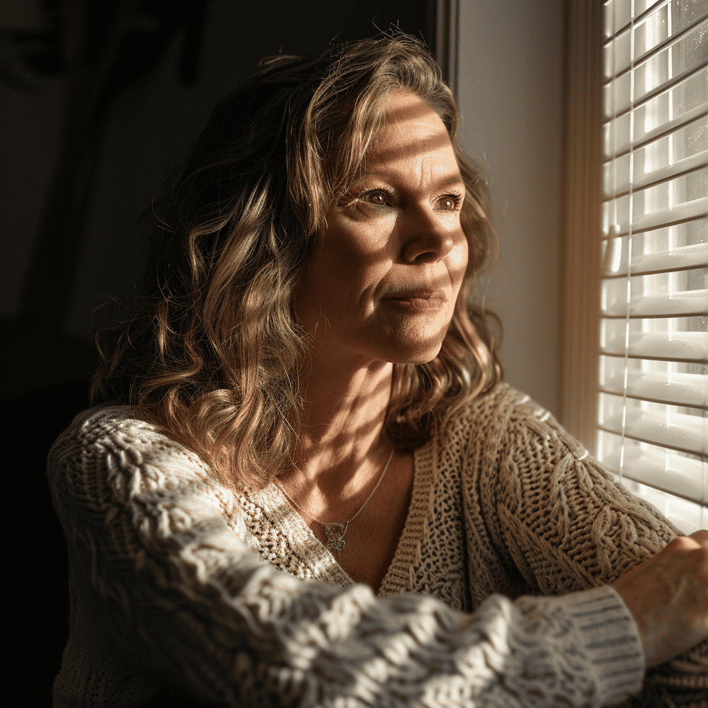 woman contemplating insulin resistance and weight gain