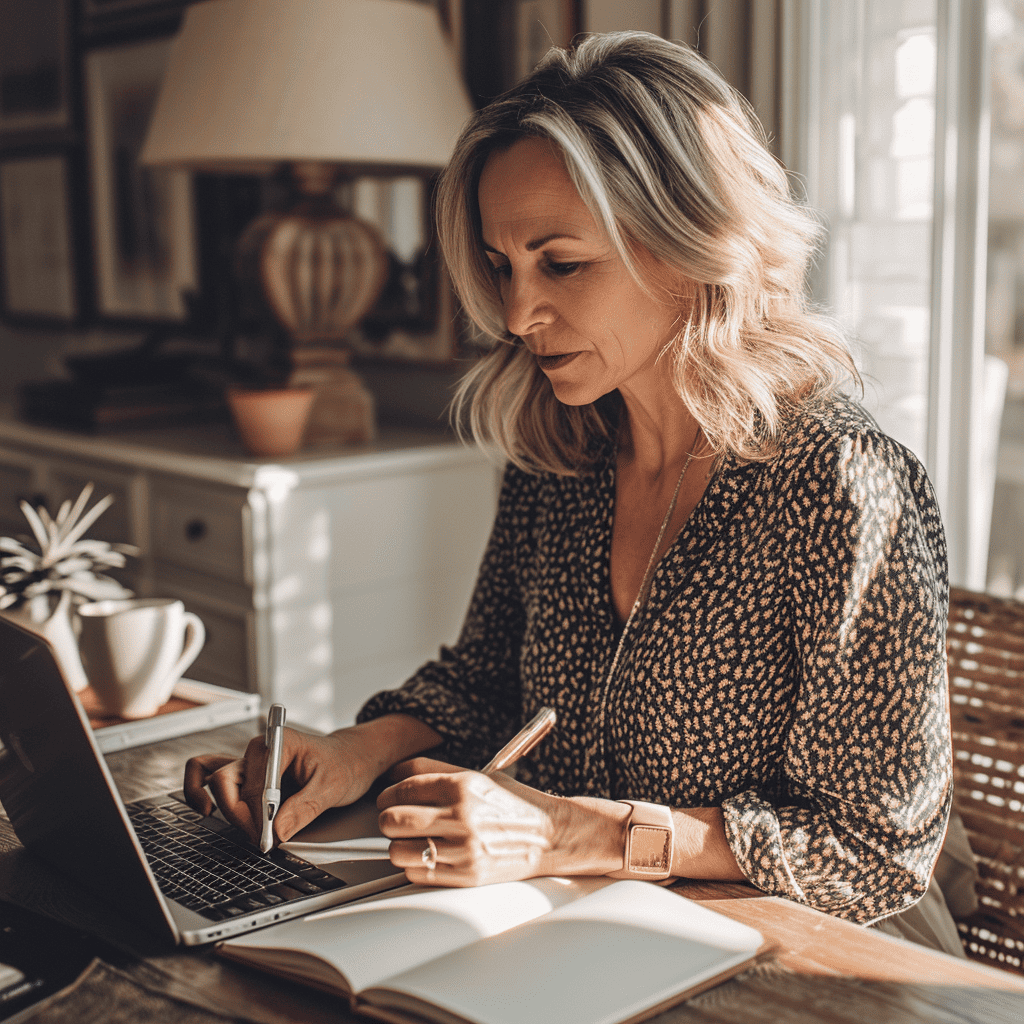 woman researching whether wegovy helps weight loss