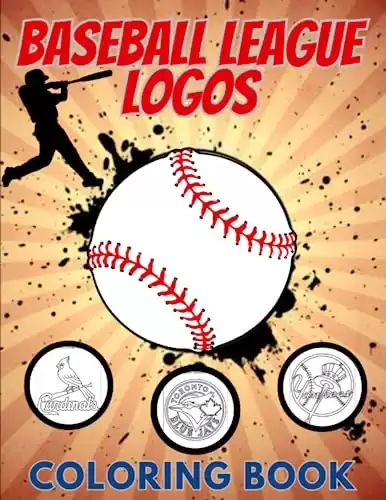 Baseball League Logos Coloring Book: Amazing Coloring Pages.