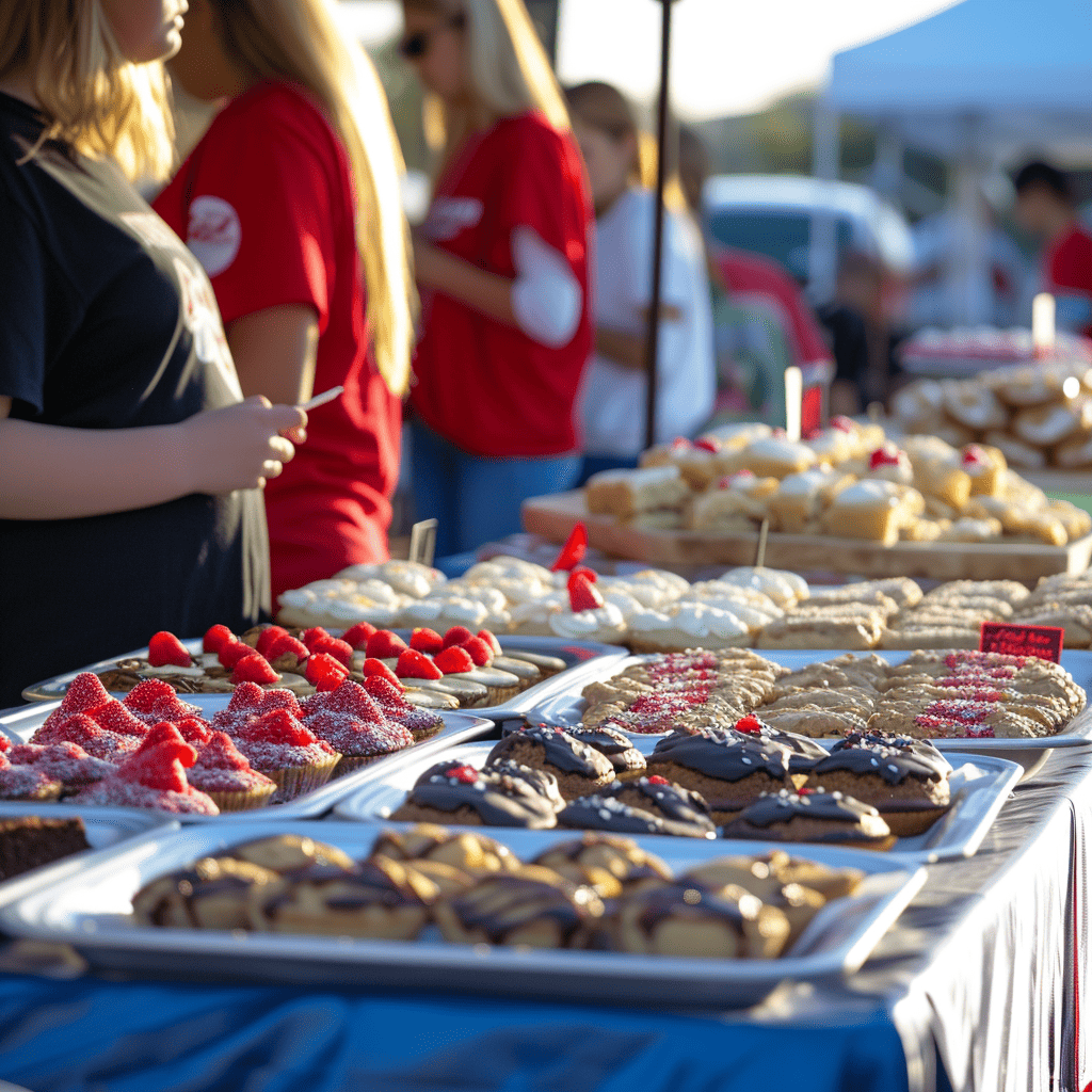 baseball fundraising bake sale