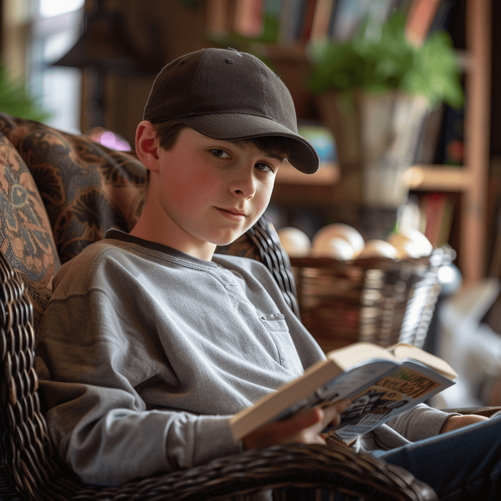 boy reading baseball book on easter | Fit Fun And Over 40 boy reading baseball book on easter
