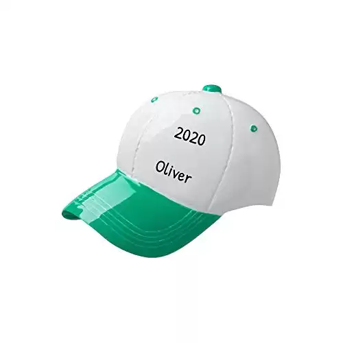 Personalized Baseball Cap Ornament - Free Customization