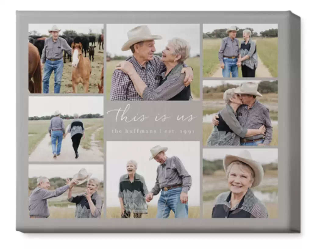 Canvas Photo Gallery With Text