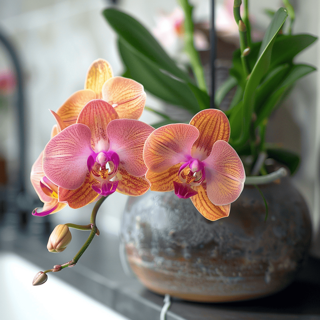 pink moth orchid