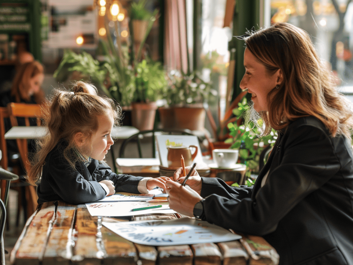 working mom making time for daughter