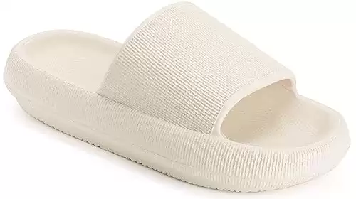 Joomra Pillow Slippers for Women and Men Non Slip Quick Drying Shower Slides