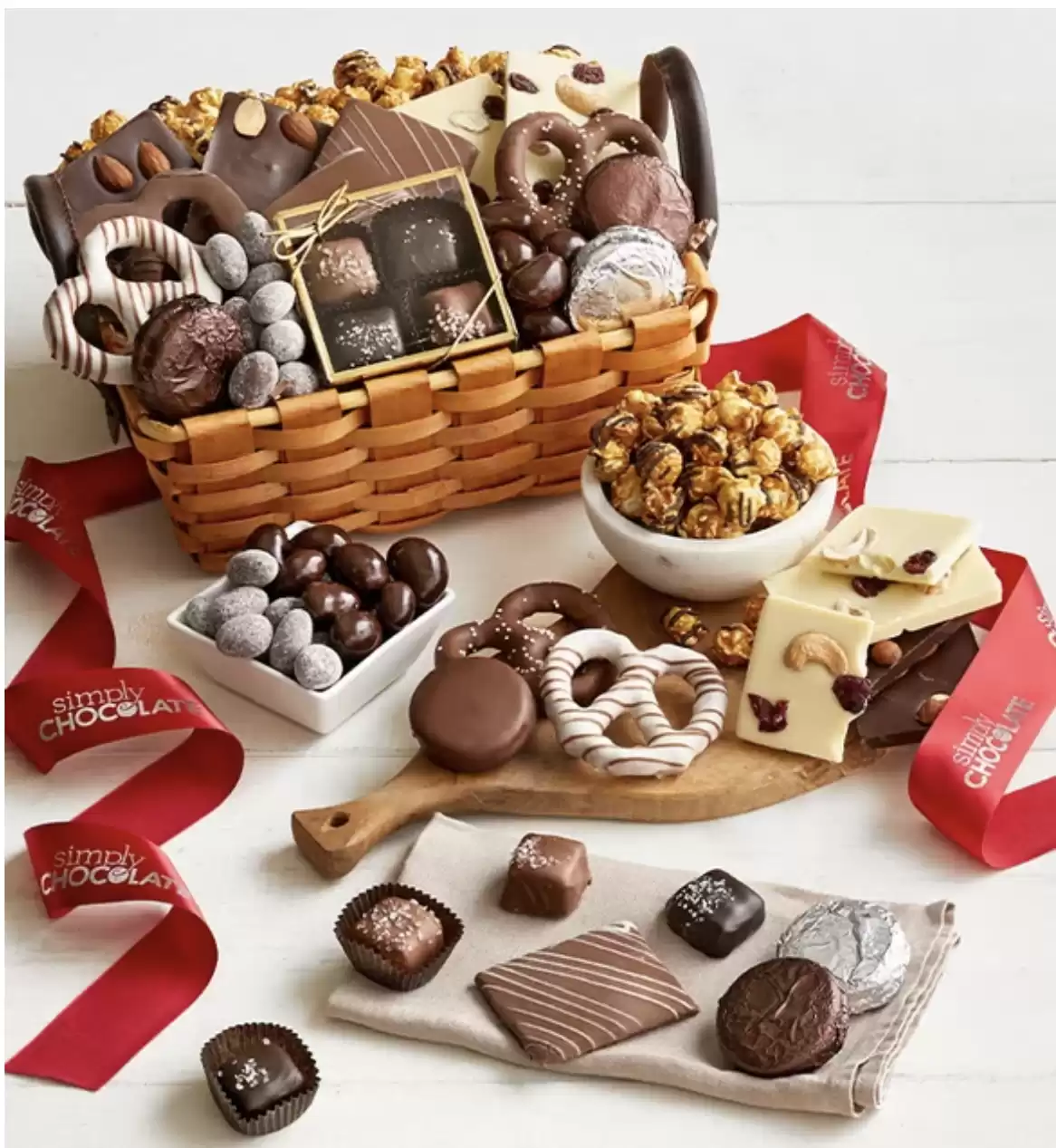 Simply Chocolate Splendid Sweets Basket | SimplyChocolate.com