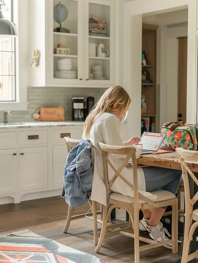 Working mom scheduling your days
