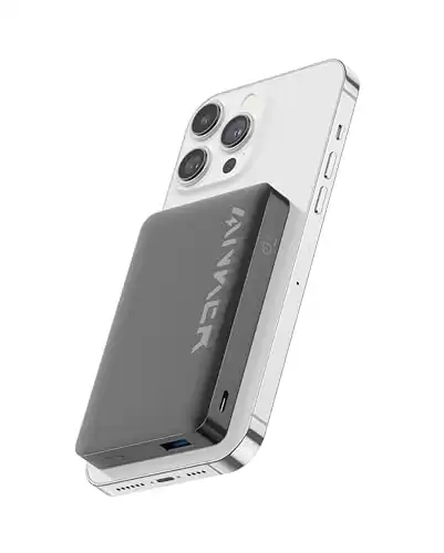 Anker 622 Magnetic Battery (MagGo), 5,000mAh Foldable Magnetic Wireless Portable Charger
