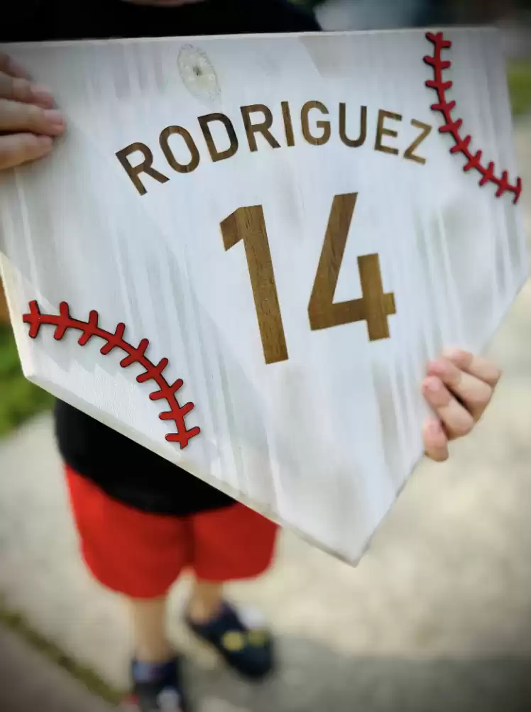 Customized Home Plate Plaque