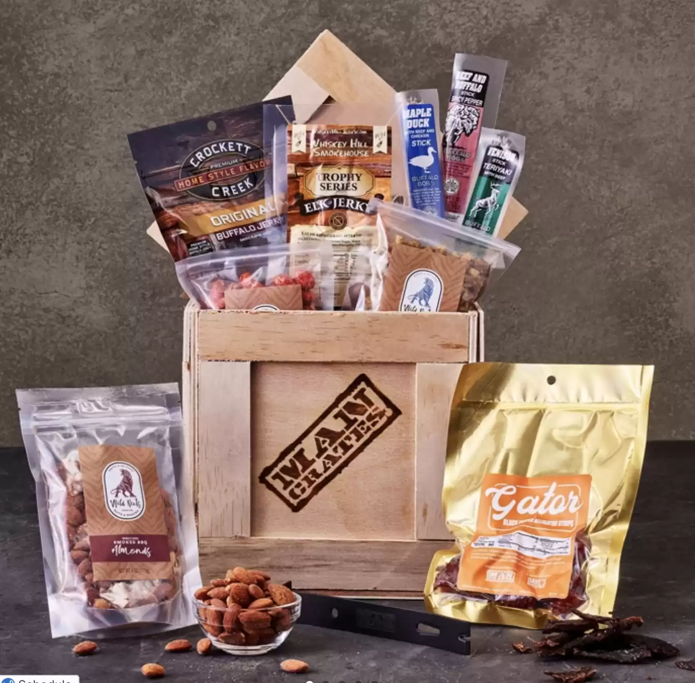 Exotic Meats Crate | Jerky Gifts For Guys | Man Crates