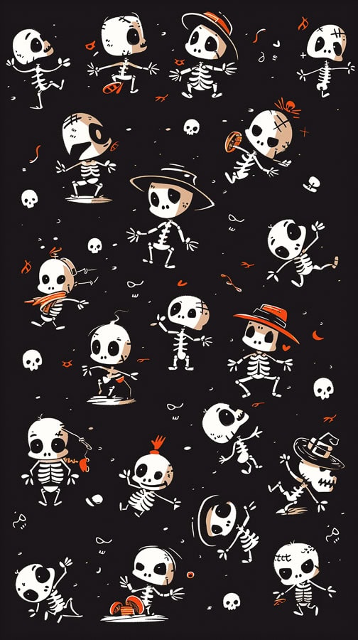 Halloween skeleton wallpaper