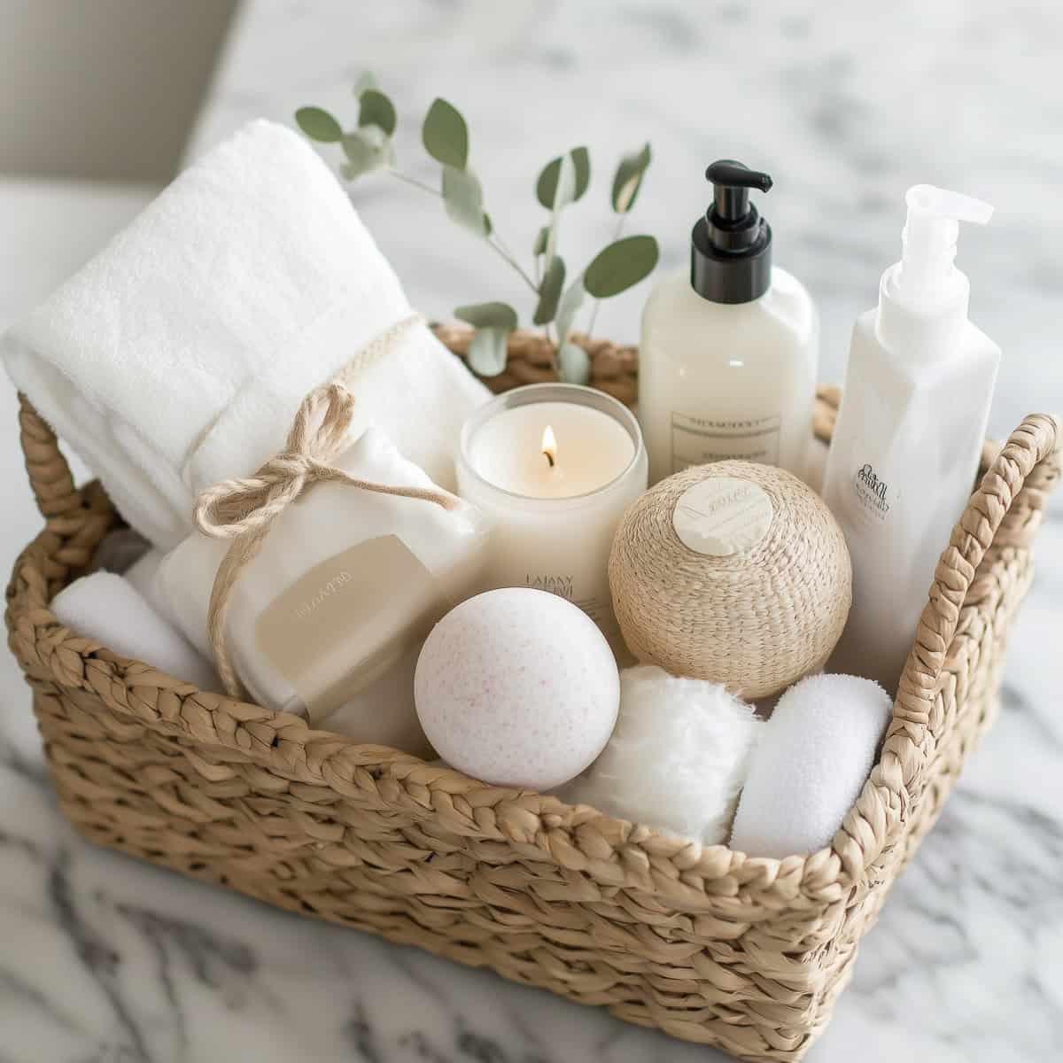 Spa gift basket for sister in law
