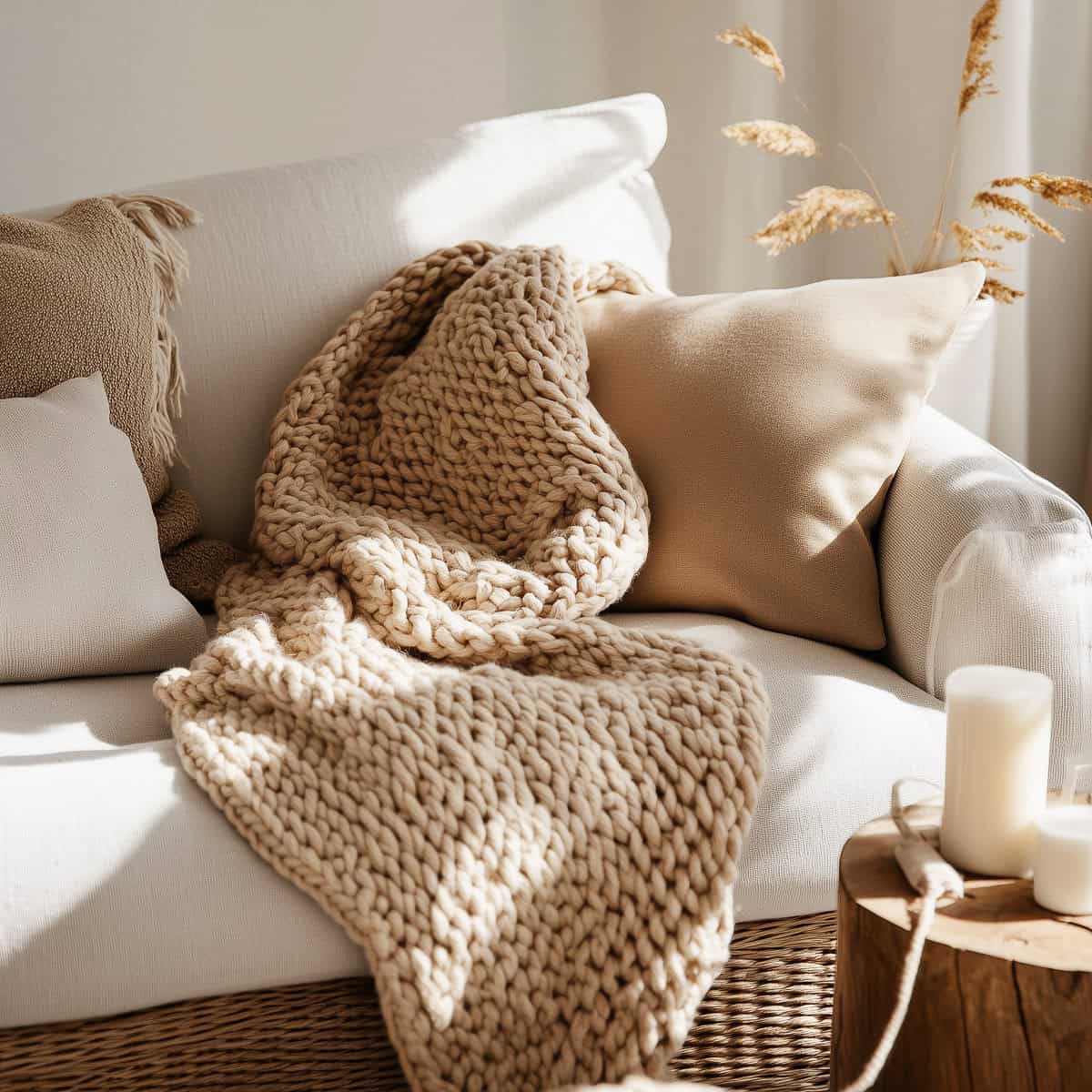 cozy knit throw gift for sister in law