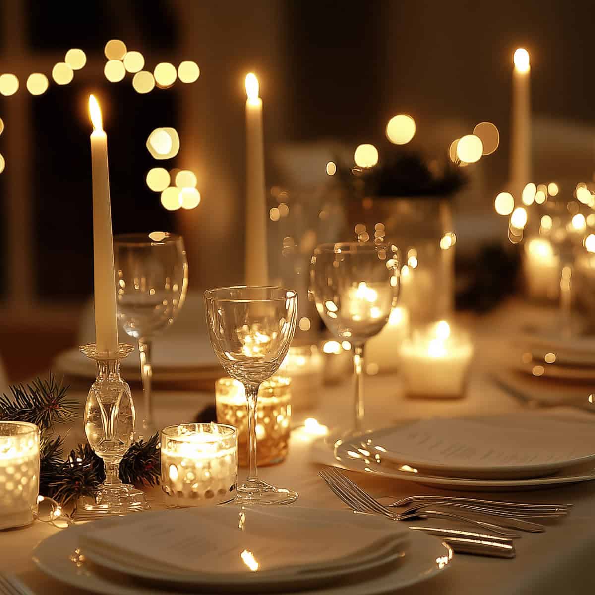 Candlelight Dinner Christmas Party