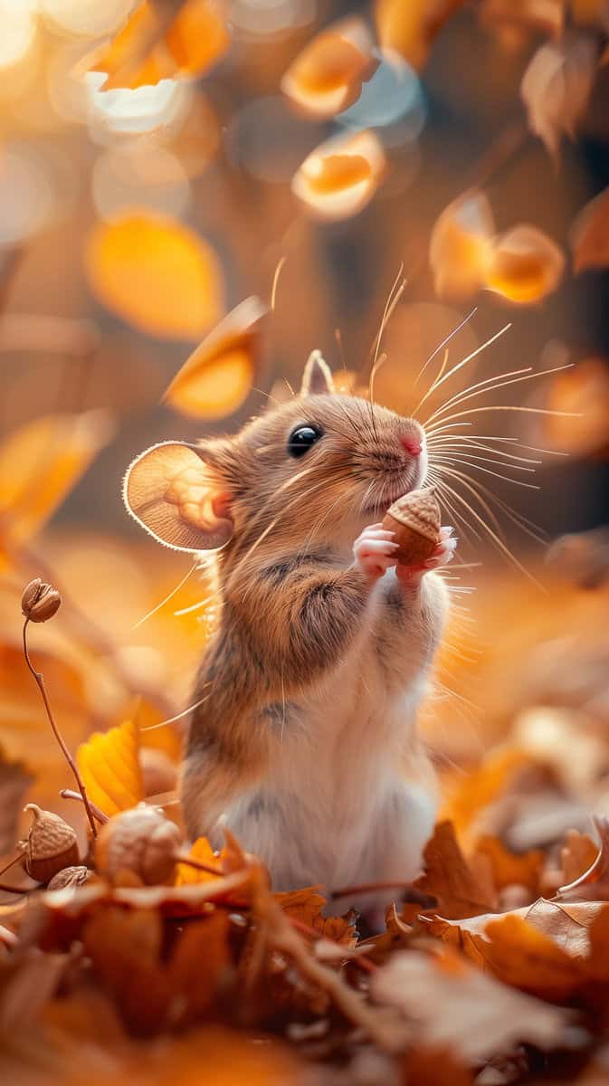 cute animals in fall