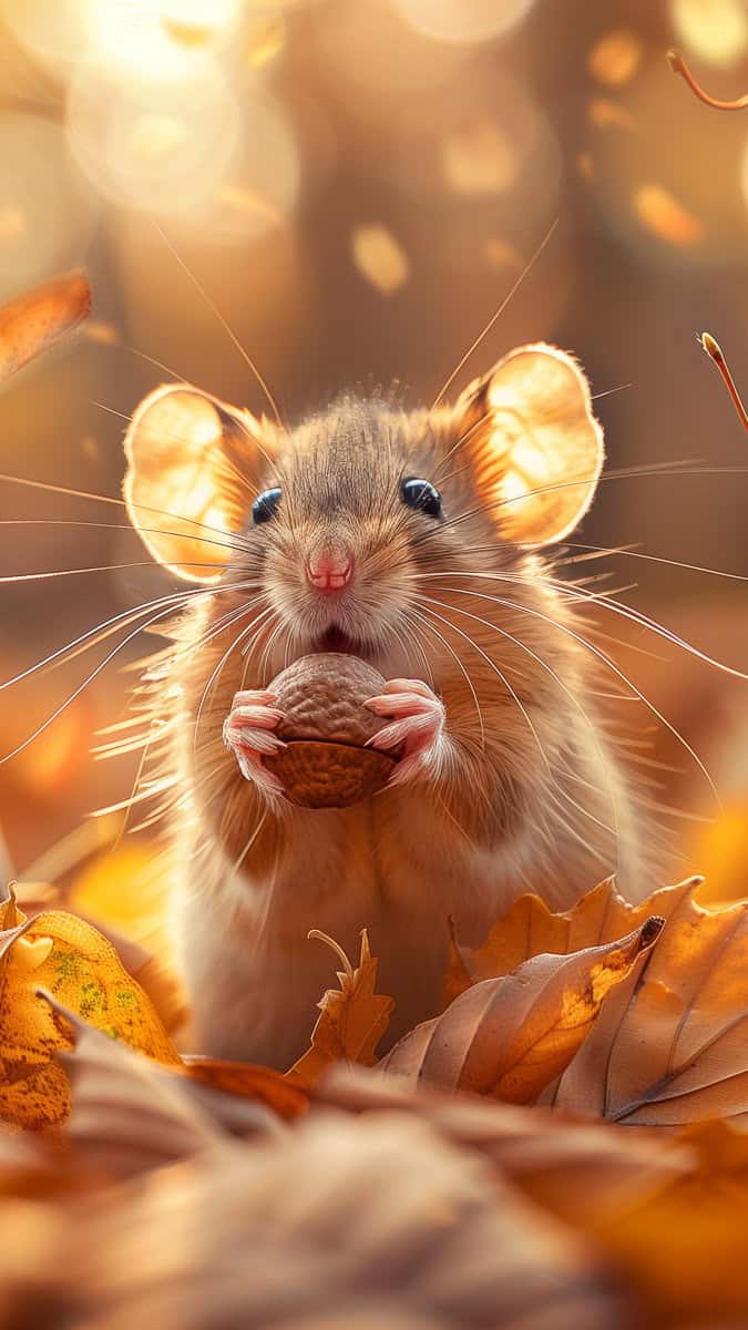 cute animals in fall