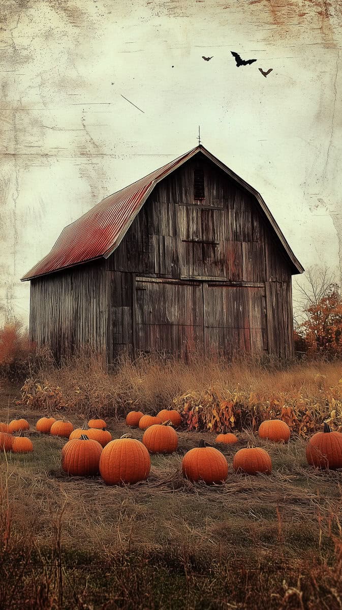 rustic barn in fall
