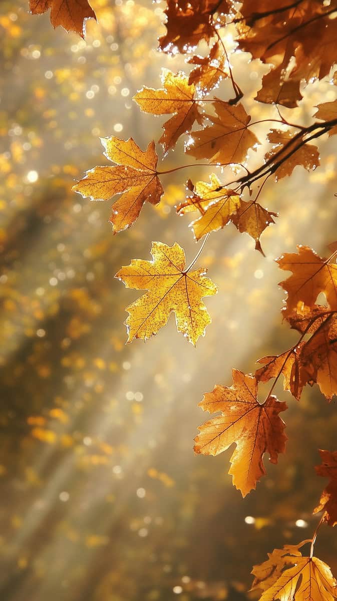 yellow fall leaves