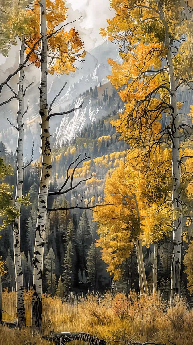 fall wallpaper watercolor