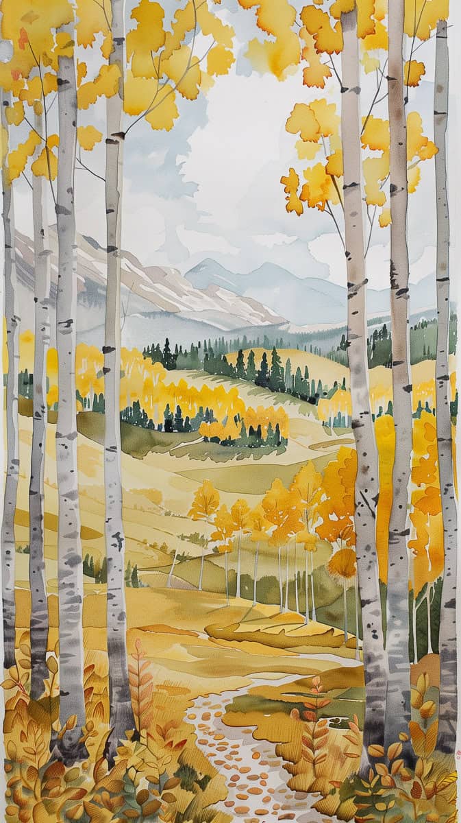 fall wallpaper watercolor