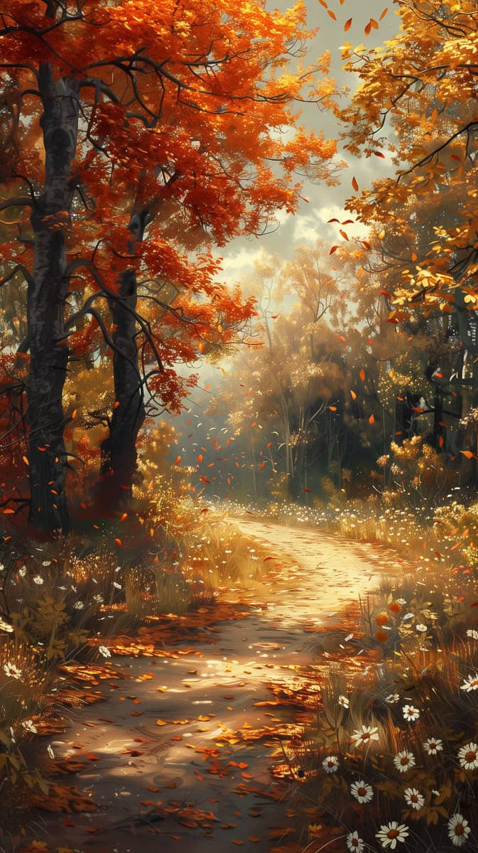 fall trees wallpaper iphone