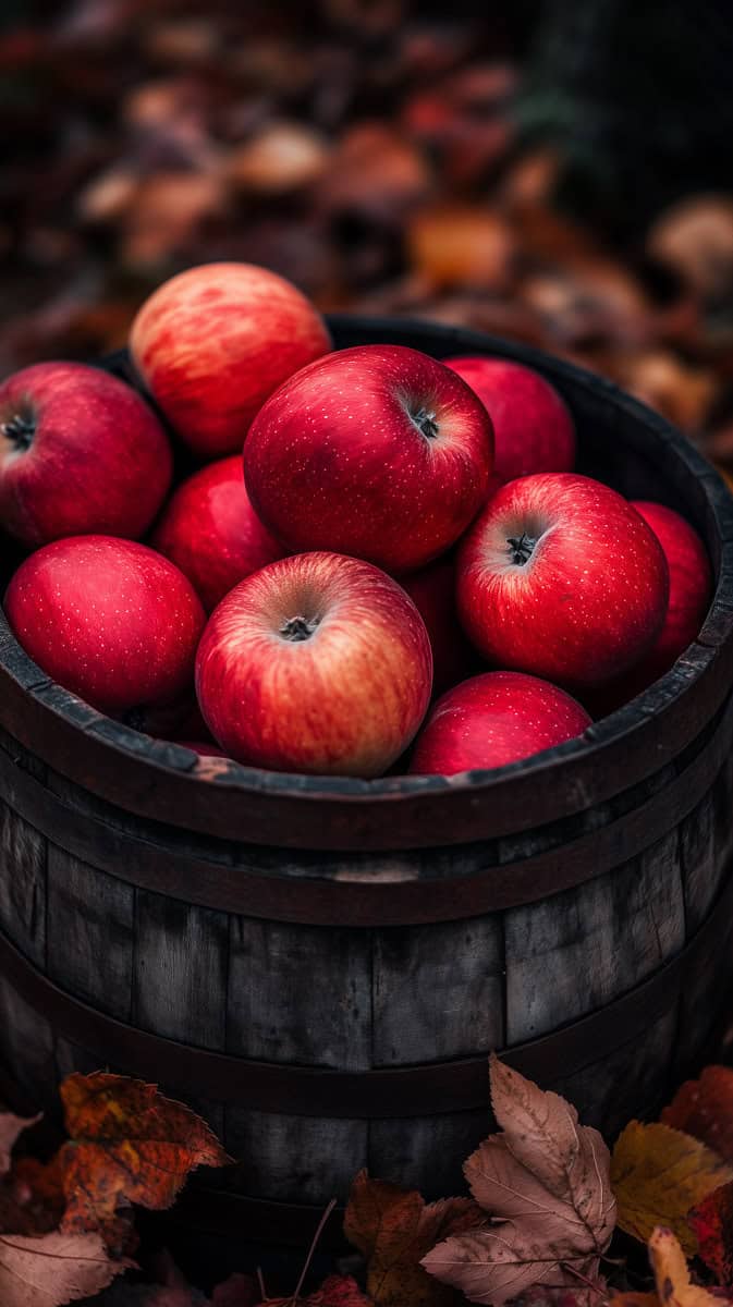 fall aesthetic wallpaper apples