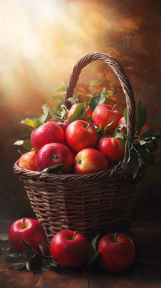 fall aesthetic wallpaper apples