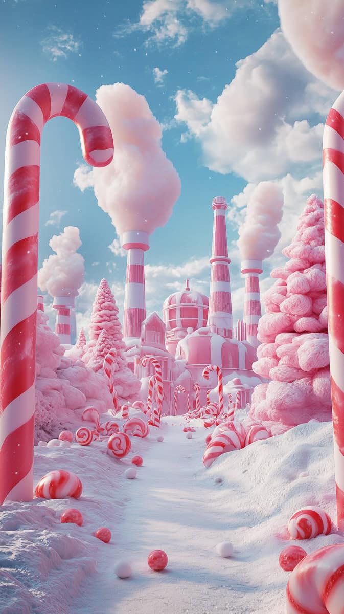 Christmas Wallpaper Aesthetic Candy Land-1 | Fit Fun And Over 40 Christmas Wallpaper Aesthetic Candy Land-1