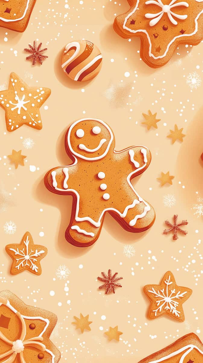 Christmas Wallpaper Aesthetic Gingerbread-3 | Fit Fun And Over 40 Christmas Wallpaper Aesthetic Gingerbread-3