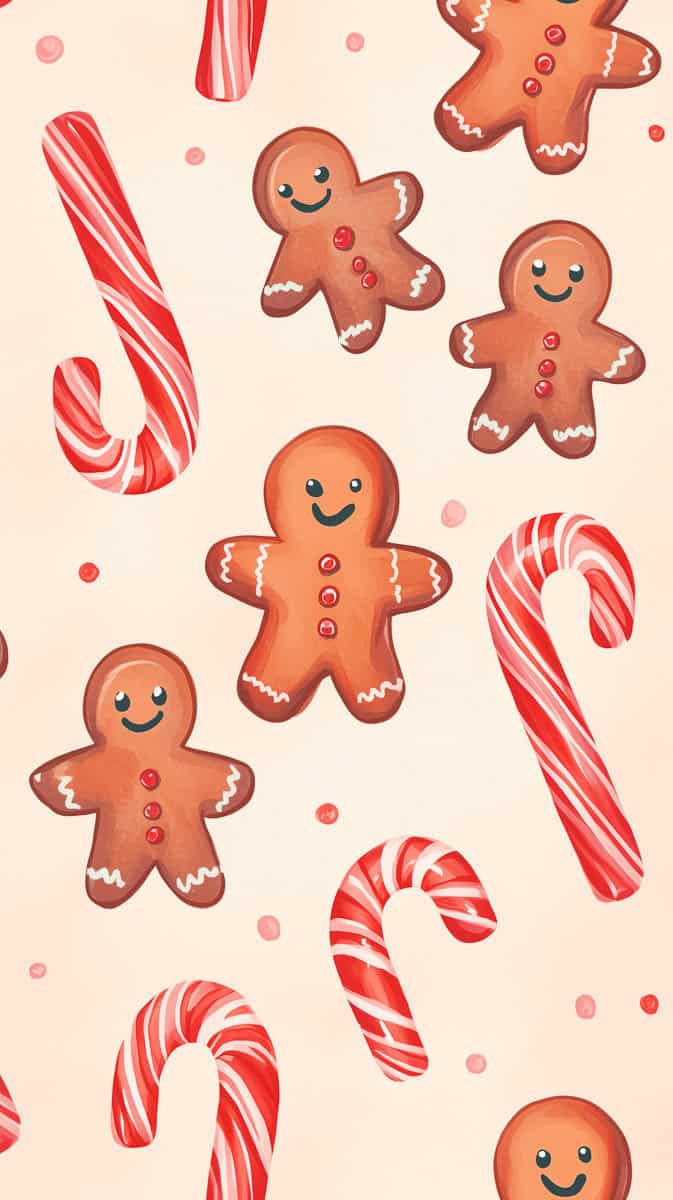 Christmas Wallpaper Aesthetic Gingerbread-4 | Fit Fun And Over 40 Christmas Wallpaper Aesthetic Gingerbread-4
