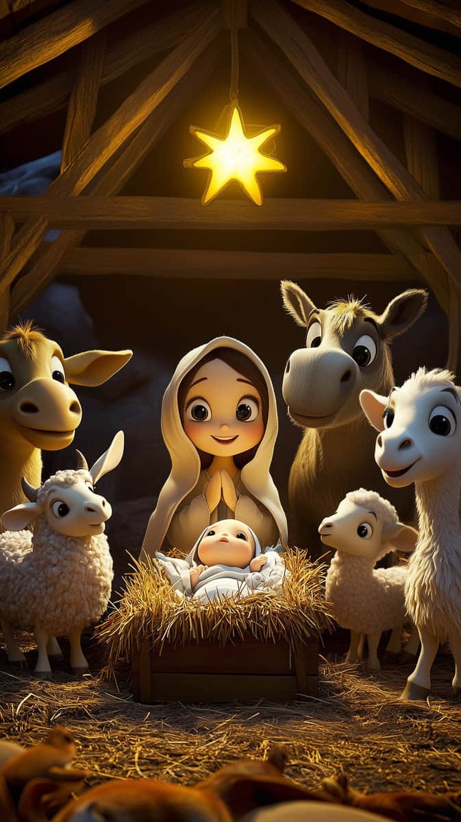 Christmas Wallpaper Nativity-8 | Fit Fun And Over 40 Christmas Wallpaper Nativity-8