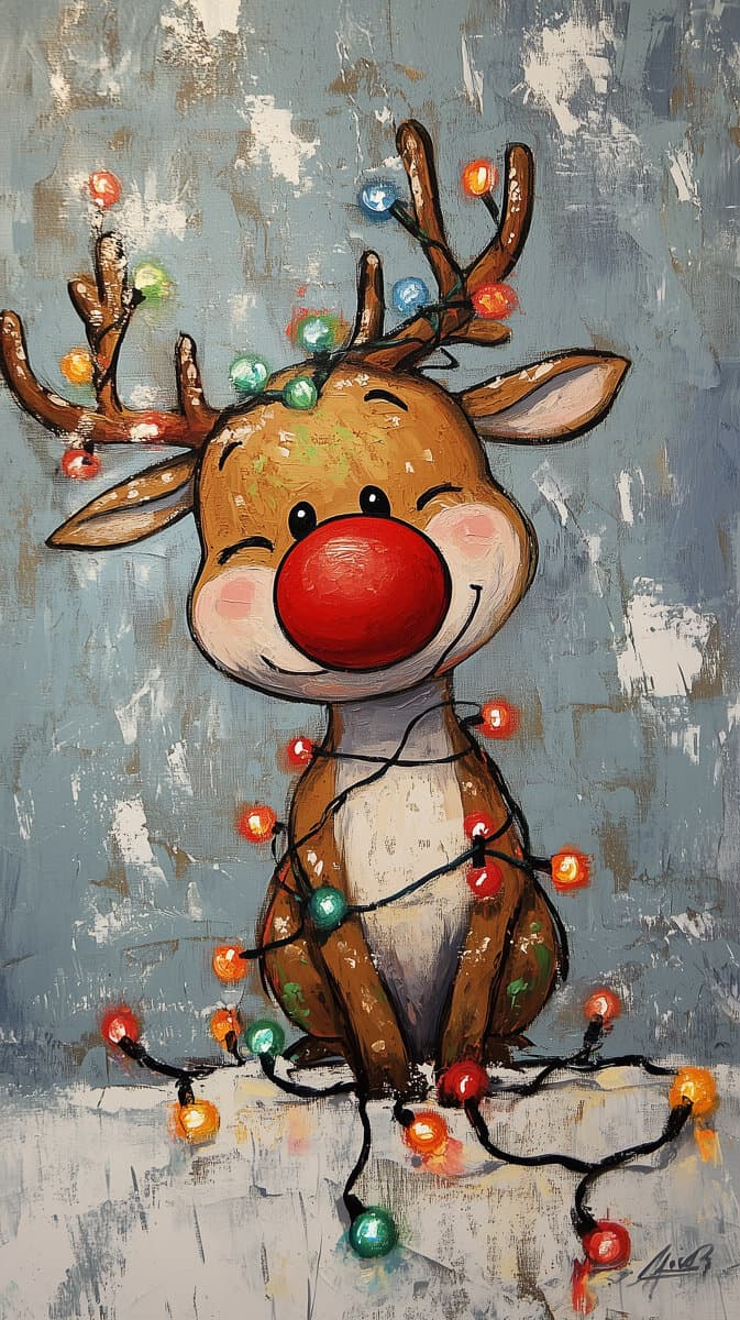 Christmas Wallpaper Reindeer-01 | Fit Fun And Over 40 Christmas Wallpaper Reindeer-01