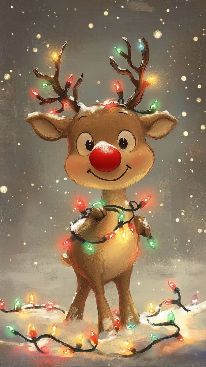 Christmas Wallpaper Reindeer-02 | Fit Fun And Over 40 Christmas Wallpaper Reindeer-02