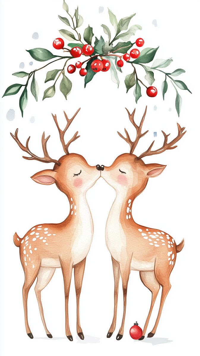Christmas Wallpaper Reindeer-03 | Fit Fun And Over 40 Christmas Wallpaper Reindeer-03